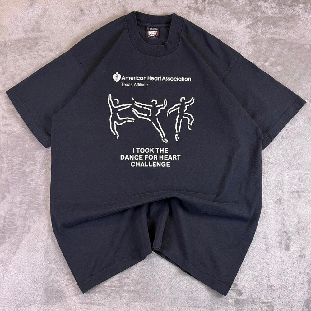 Vintage American Heart Association Dance For Heart T-Shirt Mens XL USA Made